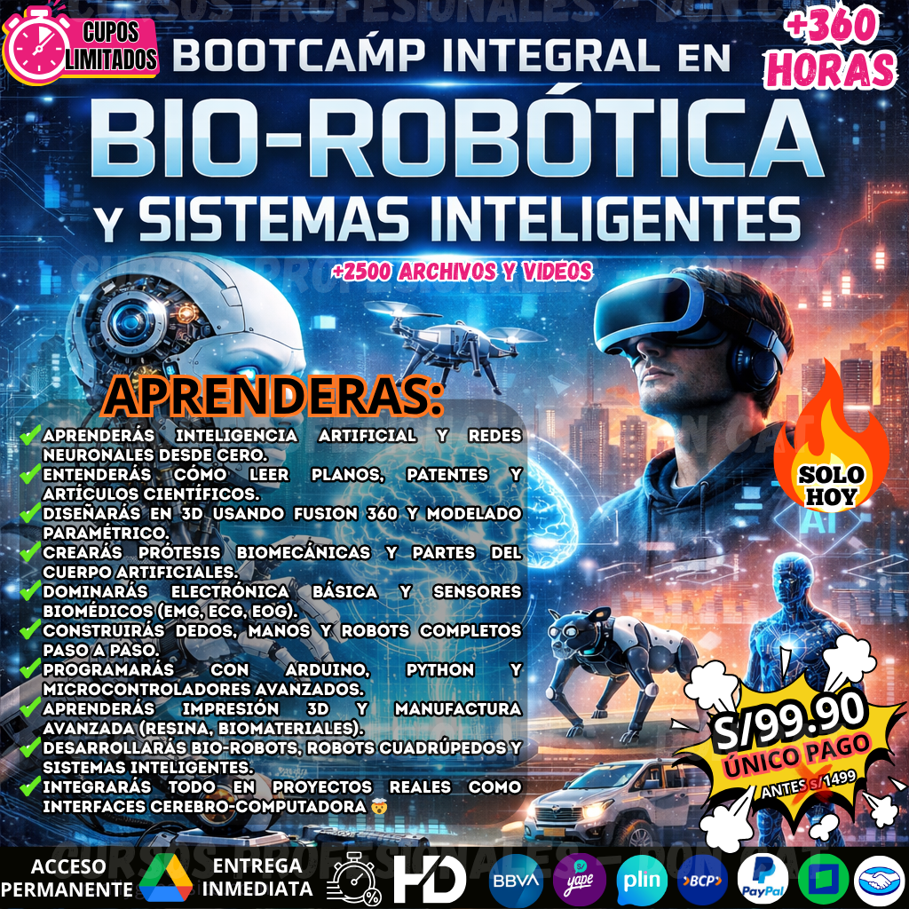 MEGAPACK BIO-ROBÓTICA Y SISTEMAS INTELIGENTES